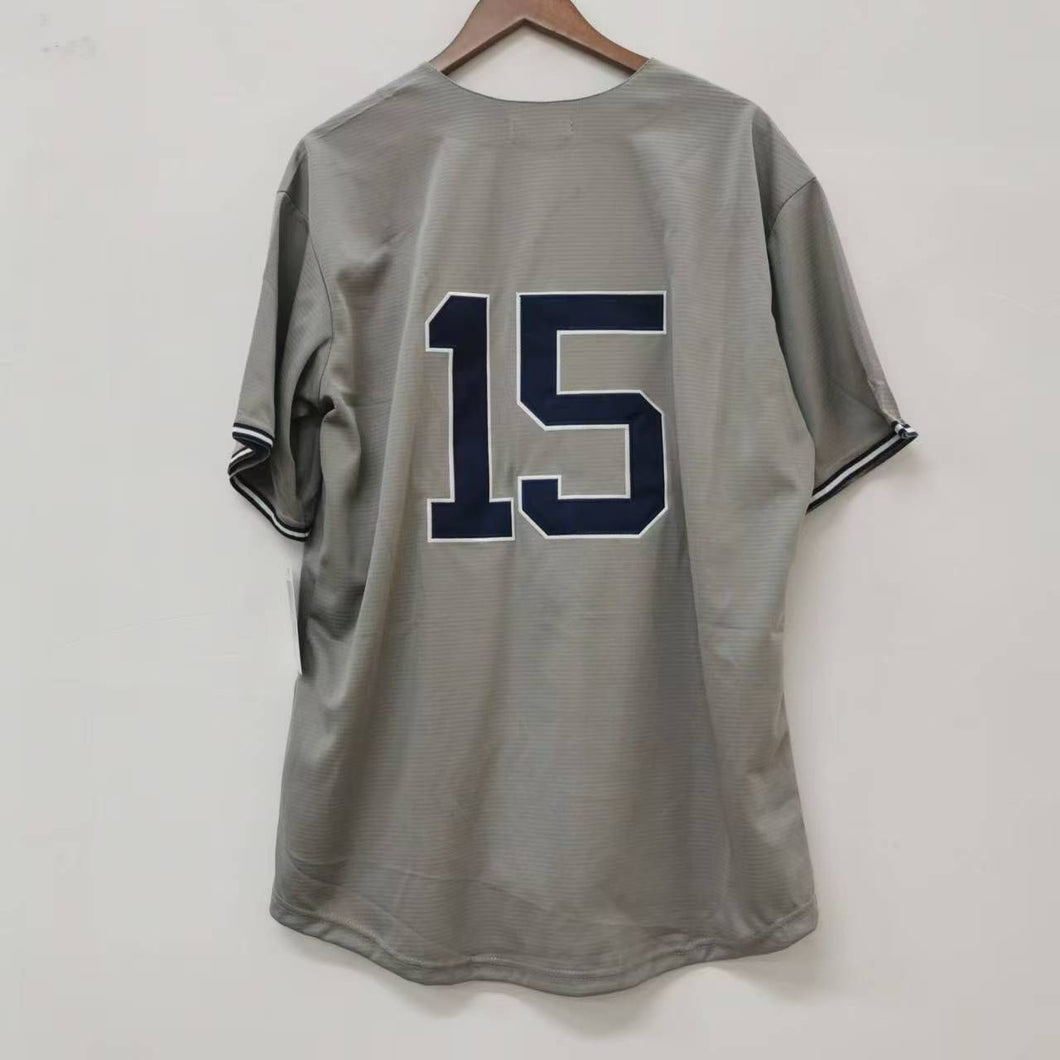 Thurman Munson New York Yankees Jersey gray Mitchell & Ness