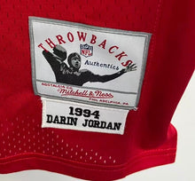 Darin Jordan 1994 San Francisco 49ers Official NFL Mitchell & Ness Jersey