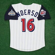Garrett Anderson Anaheim Angels Official MLB Majestic pinstripes Jersey