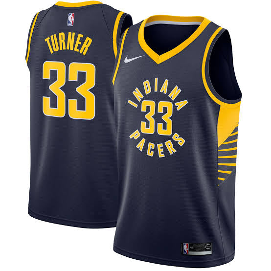 Myles Turner Indiana Pacers Official NBA Nike Jersey Blue