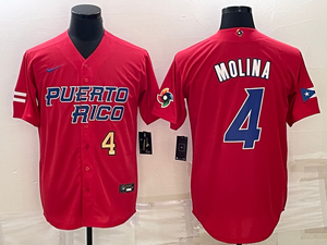 Yadier Molina Puerto Rico jersey Nike red