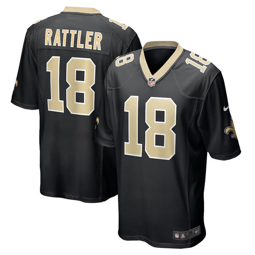 Spencer Rattler New Orleans Saints Official NFL Nike Jersey black