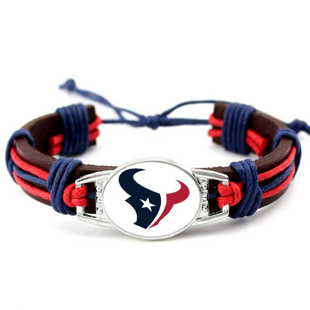 Houston Texans NFL leather bracelet