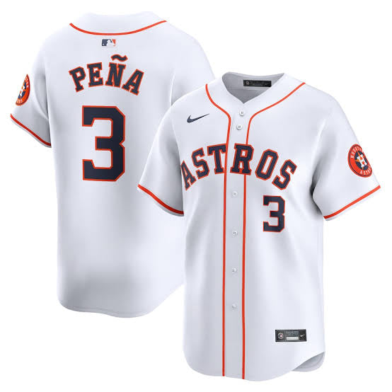 Jeremy Pena Houston Astros  Official MLB NIKE Jersey White Sox