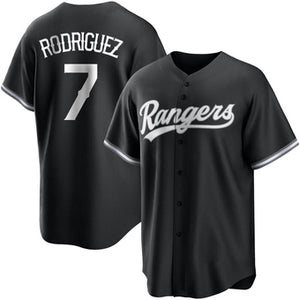 Ivan Rodriguez Texas Rangers Official MLB Mitchell & Ness Jersey black