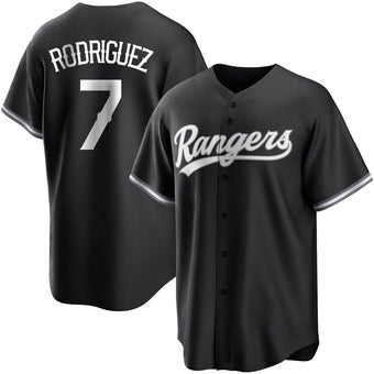 Ivan Rodriguez Texas Rangers Official MLB Mitchell & Ness Jersey black