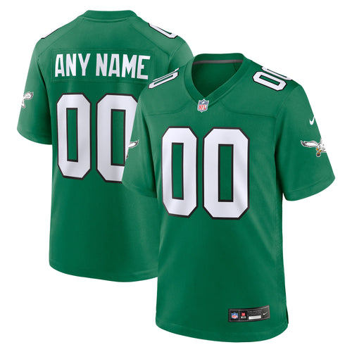 Any name & Number Philadelphia Eagles Official NFL Nike jersey Kelly green