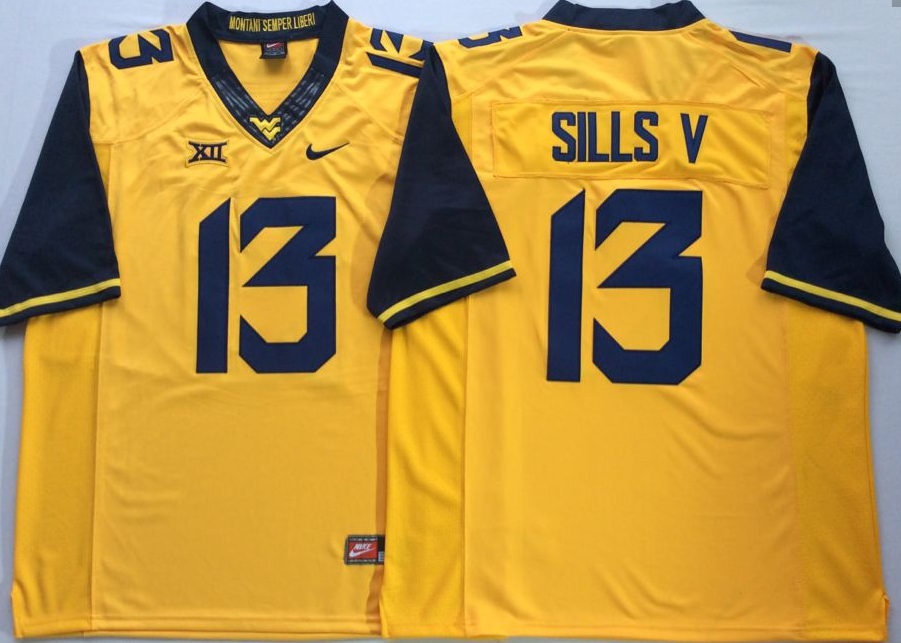 David Sills West Virginia Mountaineers Jersey – Classic Authentics