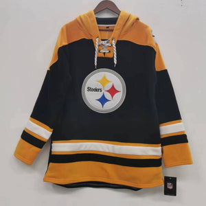 Pittsburgh Steelers NFL official Hockey style hoodie