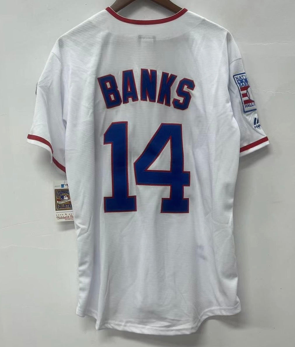 Ernie Banks Chicago Cubs Jersey 1968 Cooperstown Collection