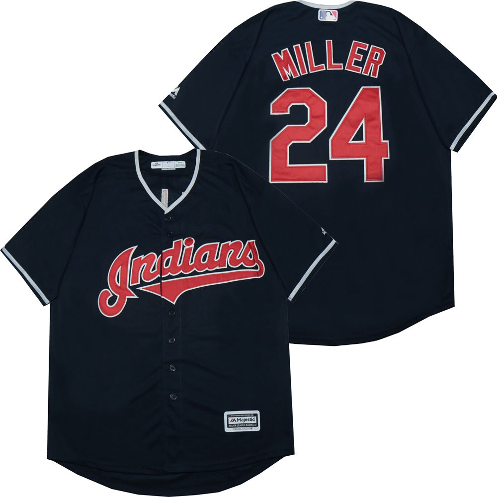 Andrew Miller Cleveland Indians Jersey Majestic blue