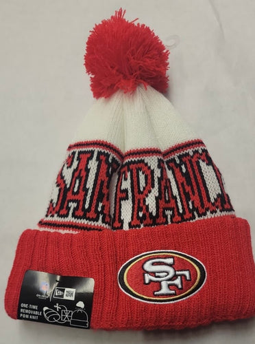 San Francisco 49ers NFL New Era winter Hat with Pom Pom