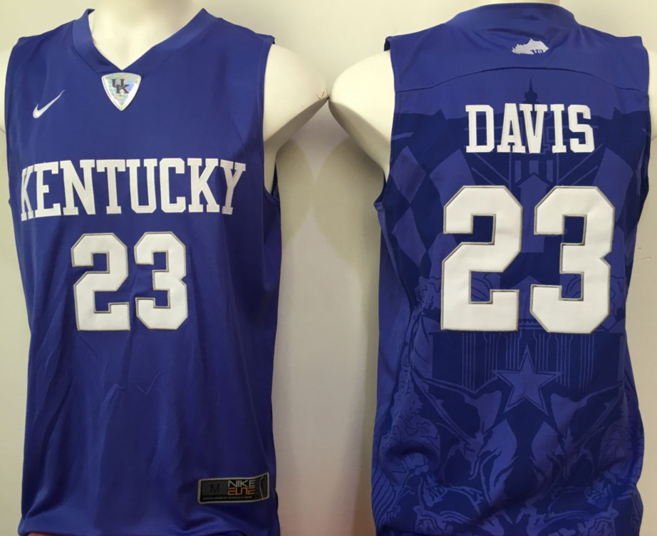 Anthony Davis University of Kentucky Jersey Nike Blue