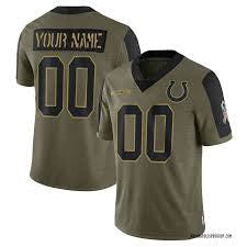 Indianapolis Colts Any Name & Number customized YOUTH KIDS Official NFL Salute to Service Jersey