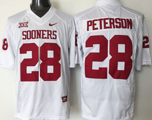 Adrian Peterson Oklahoma Sooners Jersey white