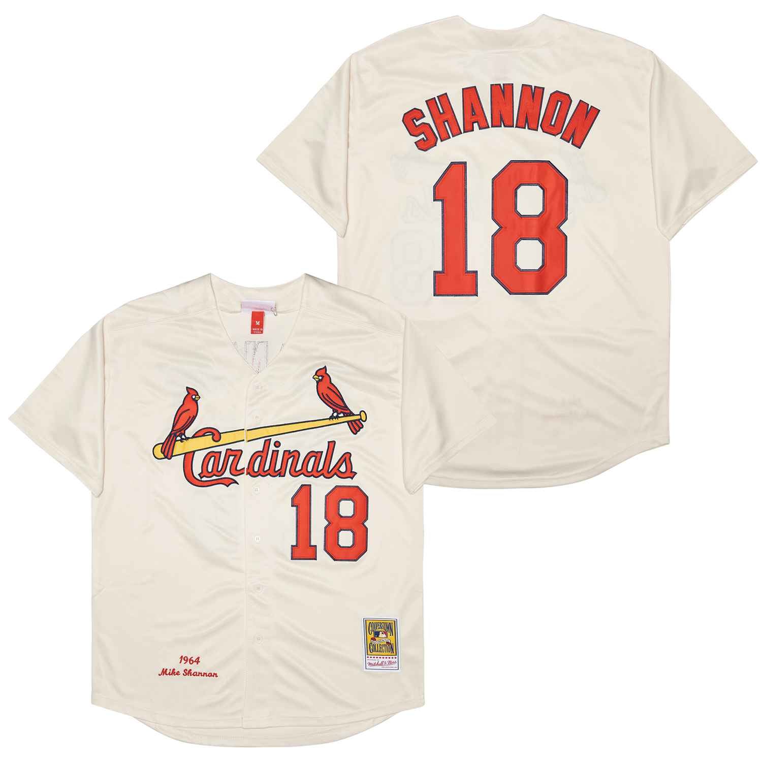 Mike Shannon Louis Cardinals 1964 Mitchell Ness