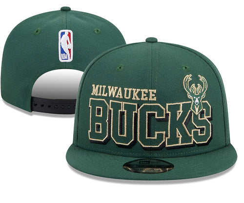 Milwaukee Bucks official NBA New Era Hat adjustable