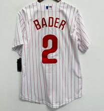 Harrison Bader Philadelphia Phillies Official MLB Nike Jersey white pinstripes