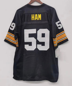 Mitchell And Ness Pittsburgh Steelers No59 Jack Ham White Stitched NFL Jersey