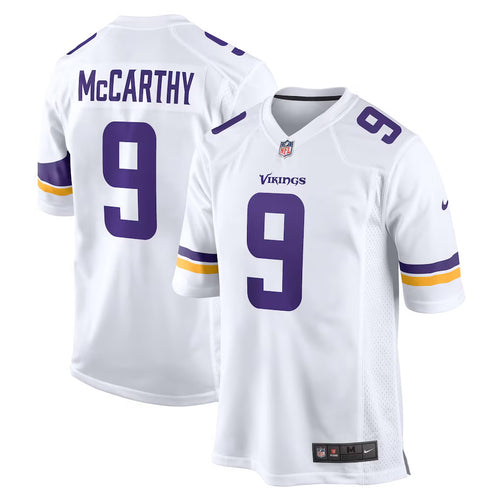 J.J. McCarthy YOUTH KIDS Minnesota Vikings Official NFL Jersey white