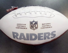 Las Vegas Raiders Full Size logo Autograph Signature Football