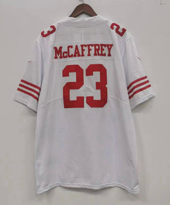 Mccaffrey store jersey white