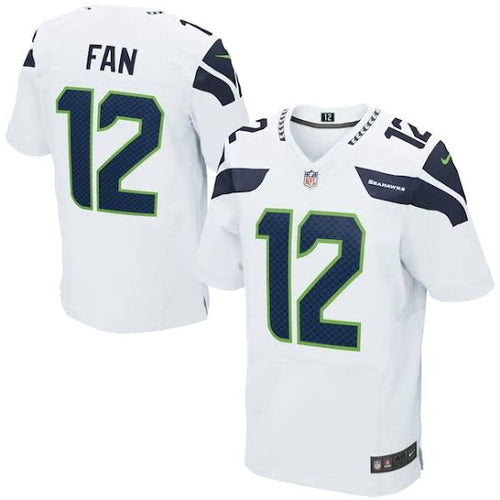 Seattle Seahawks 12 FAN Official NFL Jersey Nike white