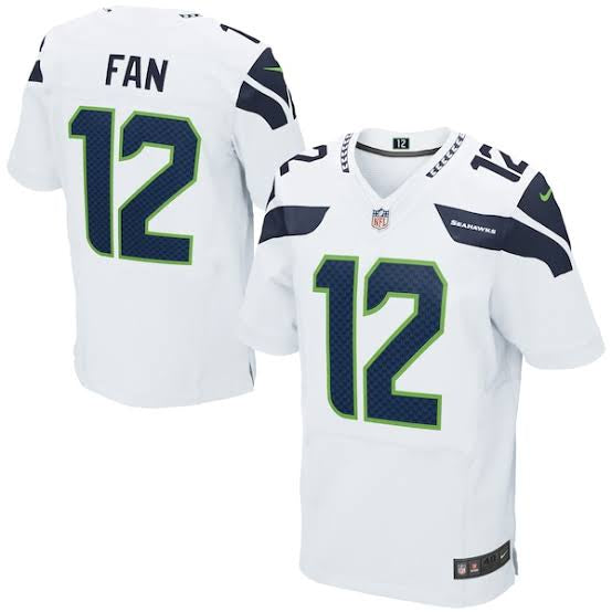 Seattle Seahawks 12 FAN Official NFL Jersey Nike white