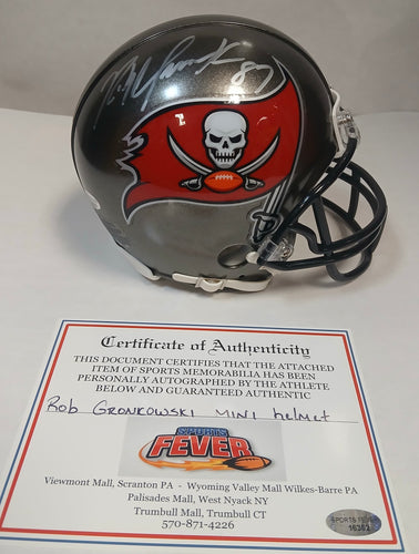 Rob Gronkowski Autographed Tampa Bay Buccaneers Mini Helmet with COA