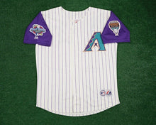 Matt Williams Arizona Diamondbacks Official MLB 2001 World Series Jersey white w/purple sleeves