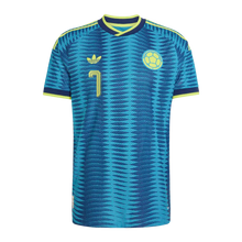 Luis Diaz YOUTH /KIDS Colombia National Team adidas 2026 Away On-Field Authentic Jersey - Turquoise