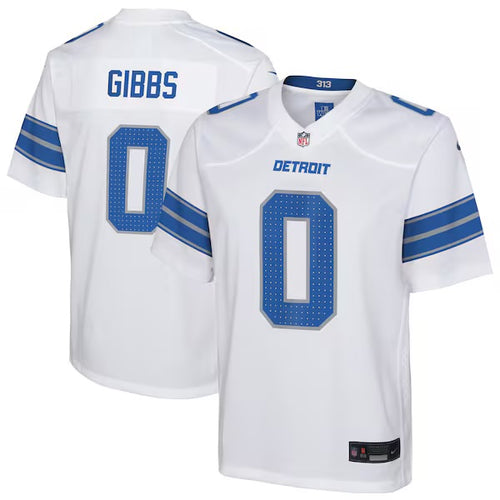 Jahmyr Gibbs Detroit Lions Official NFL Nike Jersey white