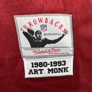 Art Monk Washington Redskins Commanders Official NFL Mitchell & Ness Jersey