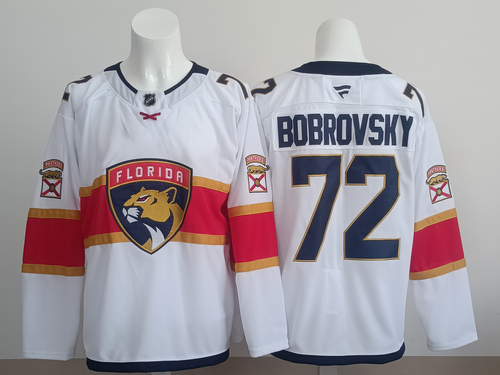 Sergei Bobrovsky Florida Panthers Official NHL Adidas Jersey White
