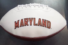Maryland Terrapins Full Size logo Autograph Signature Football