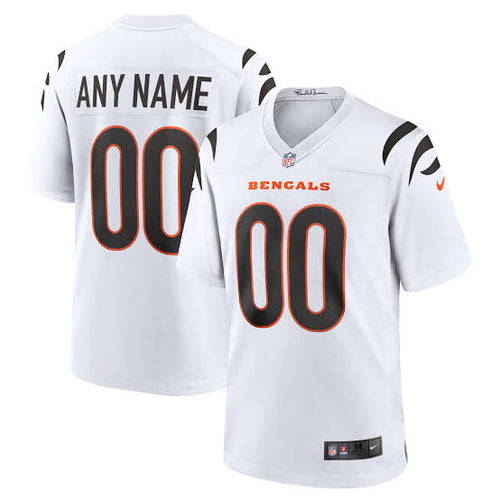 Any name & Number Cincinnati Bengals Official NFL Nike customized jersey white