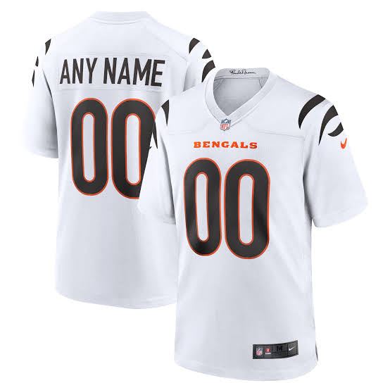 Any name & Number Cincinnati Bengals Official NFL Nike customized jersey white