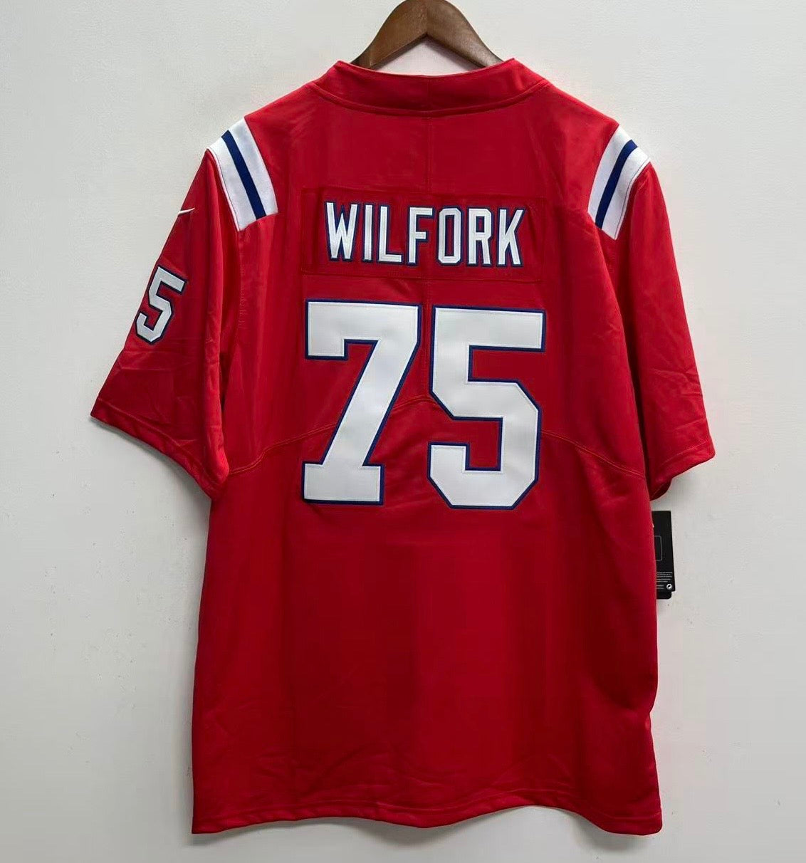 Vince Wilfork New England Patriots Official NFL Nike Jersey red