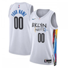Choose Any Name & Number Brooklyn Nets YOUTH KIDS Official NBA Nike Jersey white