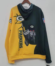 Green Bay Packers skeleton light weight hoodie