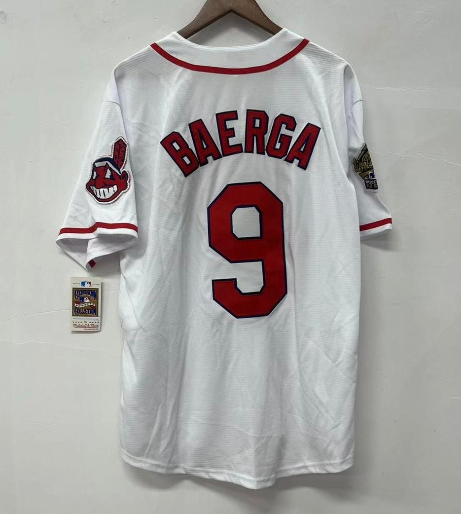 Carlos Baerga Cleveland Indians Jersey Majestic white Classic Authentics