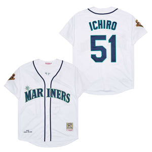 Ichiro Suzuki Seattle Mariners Jersey Mitchell & Ness white