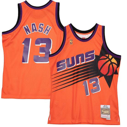 Steve Nash Phoenix Suns Official NBA Jersey Mitchell & Ness Orange