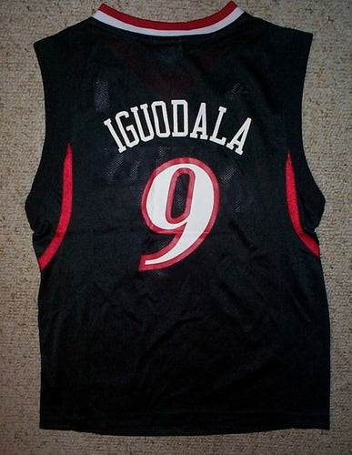 Andre Iguodala Philadelphia 76ers Official NBA Adidas  Jersey black