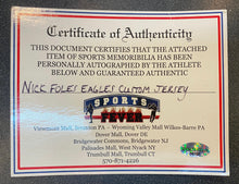 Nick Foles autographed Philadelphia Eagles custom jersey COA