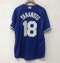 Yoshinobu Yamamoto Los Angeles Dodgers Official MLB Nike Jersey blue