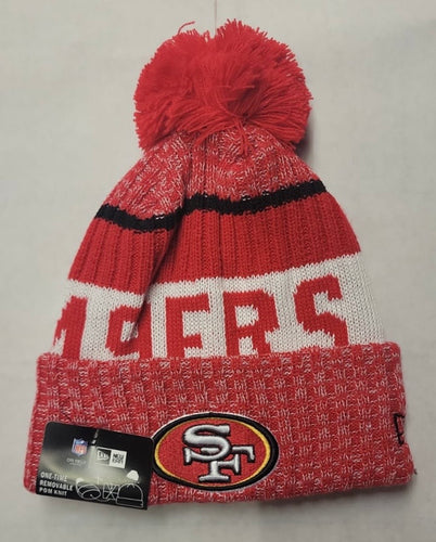 San Francisco 49ers NFL New Era winter Hat with Pom Pom