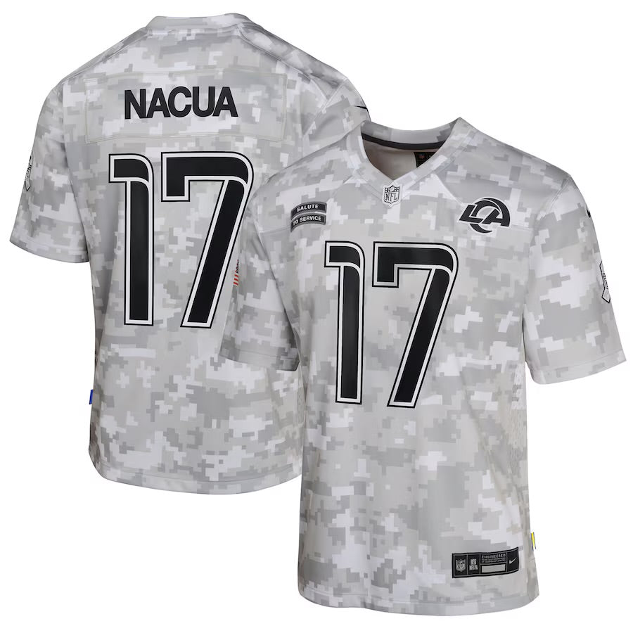 Puka Nacua Los Angeles Rams Official NFL Nike Salute to Service Jersey