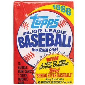 1988 Topps baseball wax box 36 packs