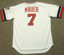 Joe Mauer Minnesota Twins Official MLB Majestic retro white Jersey